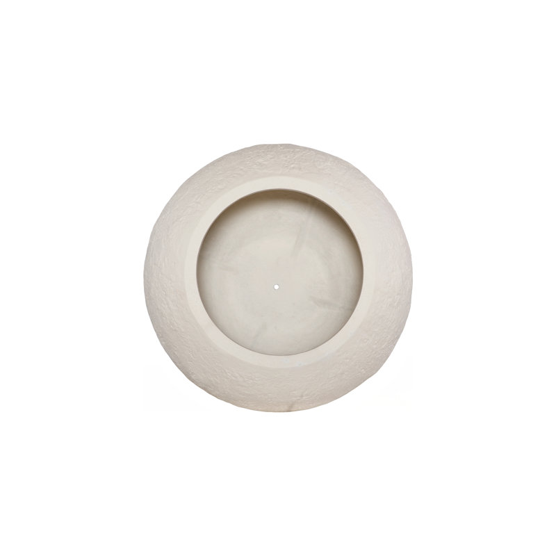 Pot à fleurs Aera, large, blanc cassé, grand