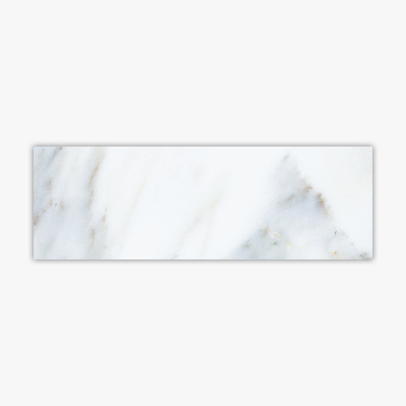 Calacatta 4" x 12" Marble Marble Look Subway Wall & Floor Tile