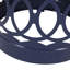 Grande table d'appoint moderne en métal pour l'extérieur. Bleu marine, fabrication en fer. Thermolaqué, sans assemblage. Grande table moderne de 13,99 po x 13,99 po x 18,51 po, 4,68 lb. Structure thermolaquée de 13,99 po x 18 po-1527726534