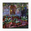 « soirée patio jardin », reproduction de peinture à l’acrylique sur toile tendue-25674999