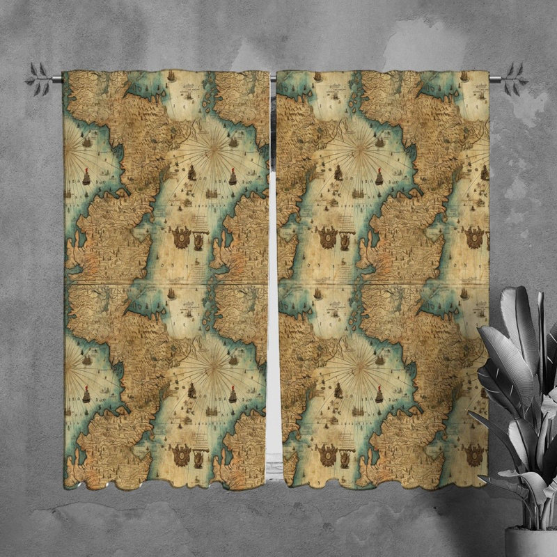 Liuba Room Darkening Curtain Pair,  61" H x 40" W 