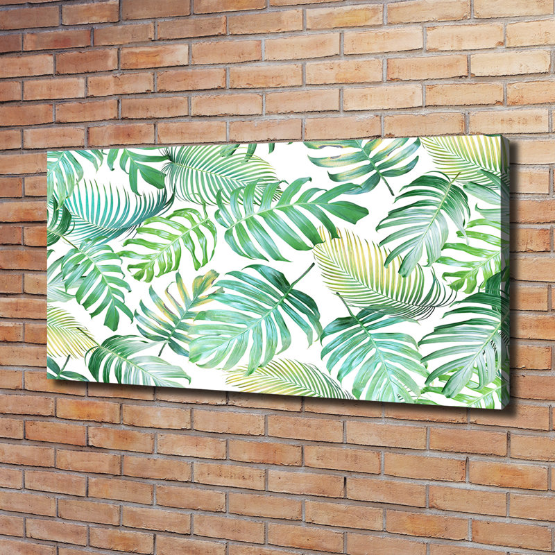Tropical Leaves - Wrapped Canvas Print