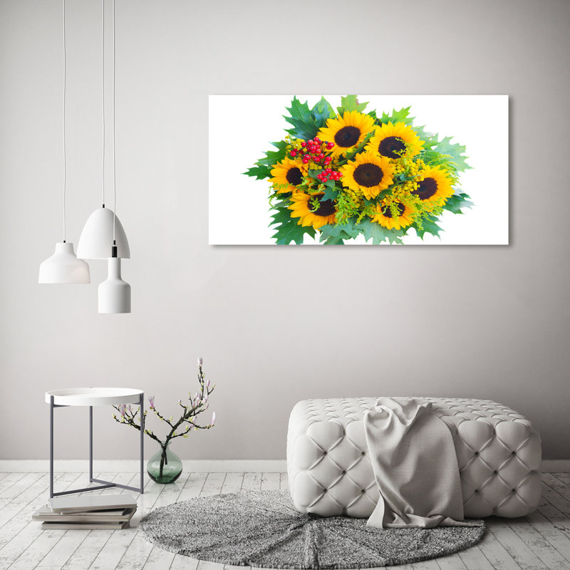 Bouquet Of Sunflowers - Wrapped Canvas Print