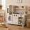 Cuisine de jeu en bois pour enfants avec tableau noir, semblant de machine à glaçons et accessoires Teamson Kids