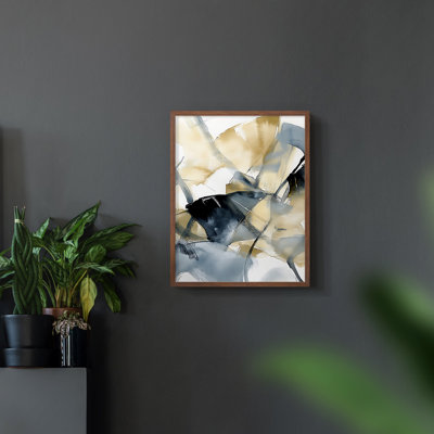 Série FLORAL Dxxxix - reproduction encadrée de qualité supérieure - prête à être accrochée - aucun clou requis