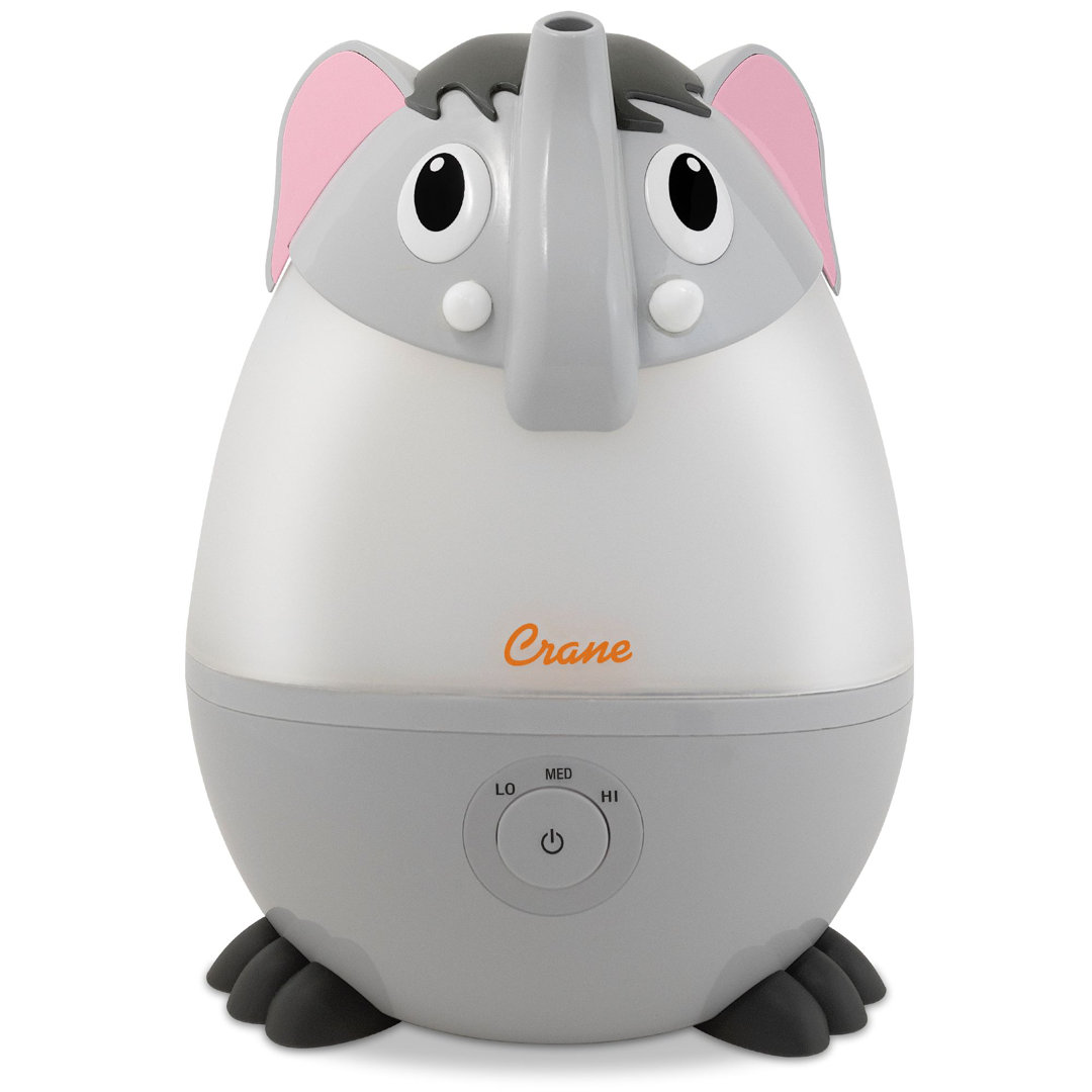 Adorable Humidifier, Mini Elephant, Cool Mist Humidifier with Vapor Tray, 0.5 Gal. Crane USA
