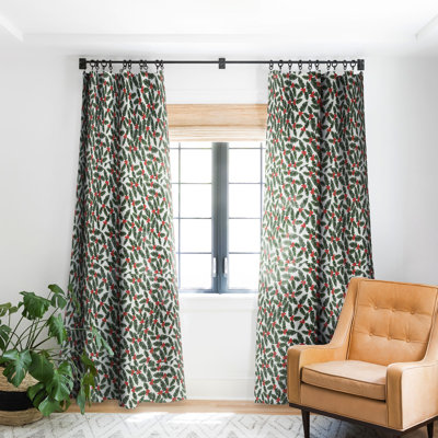 Gabriela Fuente Christmas Forest 1pc Blackout Window Curtain Panel