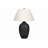 Table Lamp, Lighting, Black Ceramic, Ivory / Cream Shade, Modern