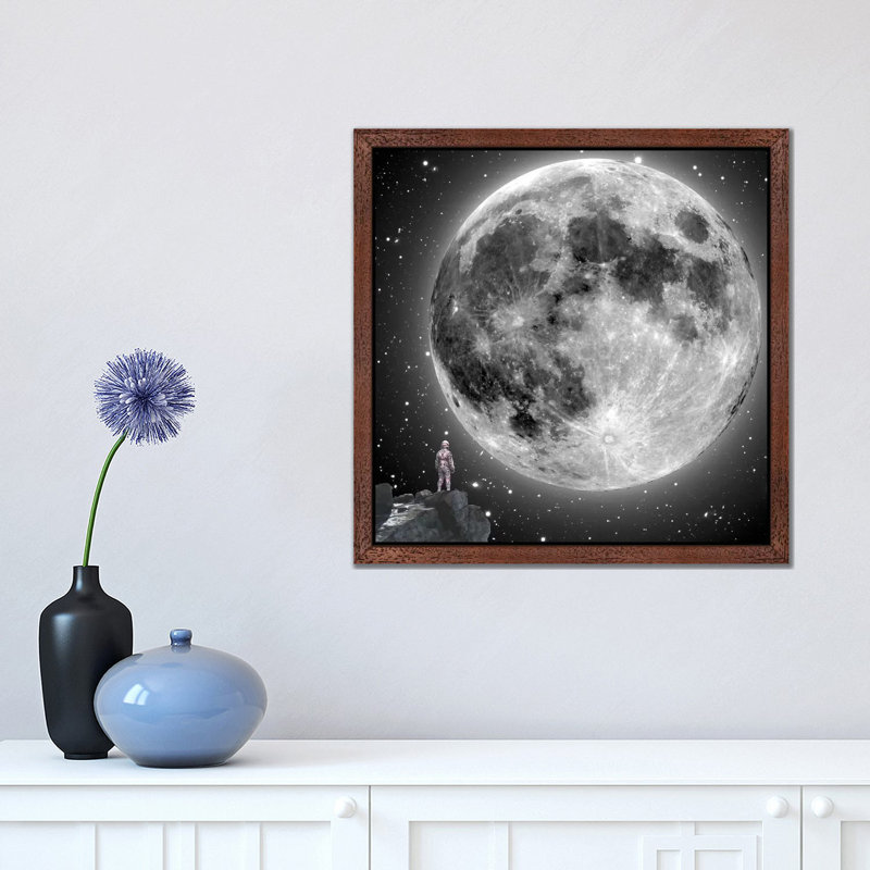 Moonstruck by Jason Brueck - Floater Frame Print on Canvas, 93.98 cm H x 93.98 cm W, Brown