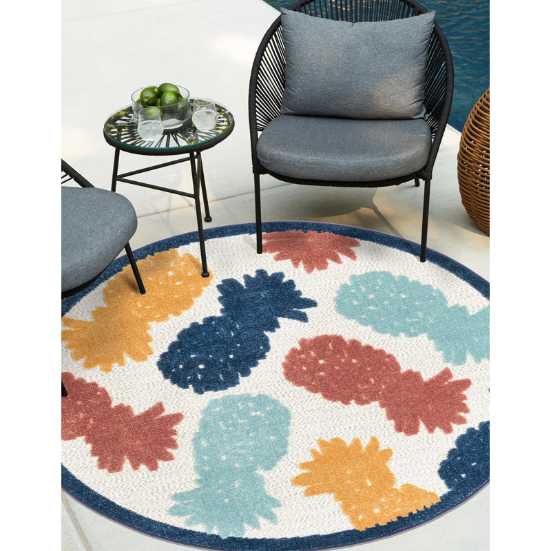 Medfield Indoor / Outdoor Rug, Round 3'3"