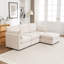 Canapé modulaire avec repose-pieds 4 pièces Wilroy-520331326