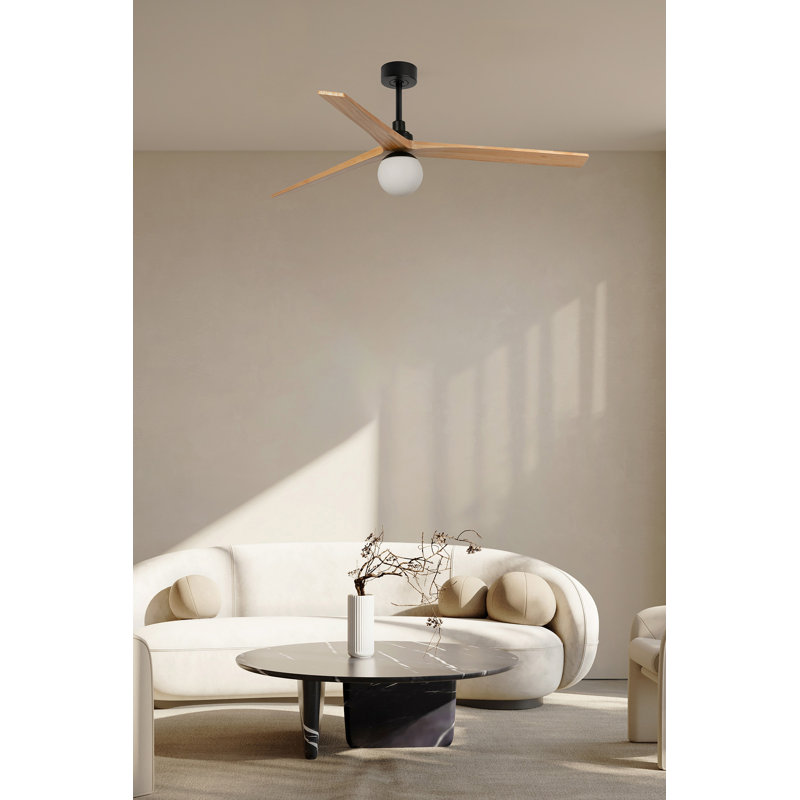 Klim M Fan E27, 59,06 po de largeur, Noir mat, Pin
