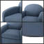 Fauteuil pivotant Edie Blue-546861976