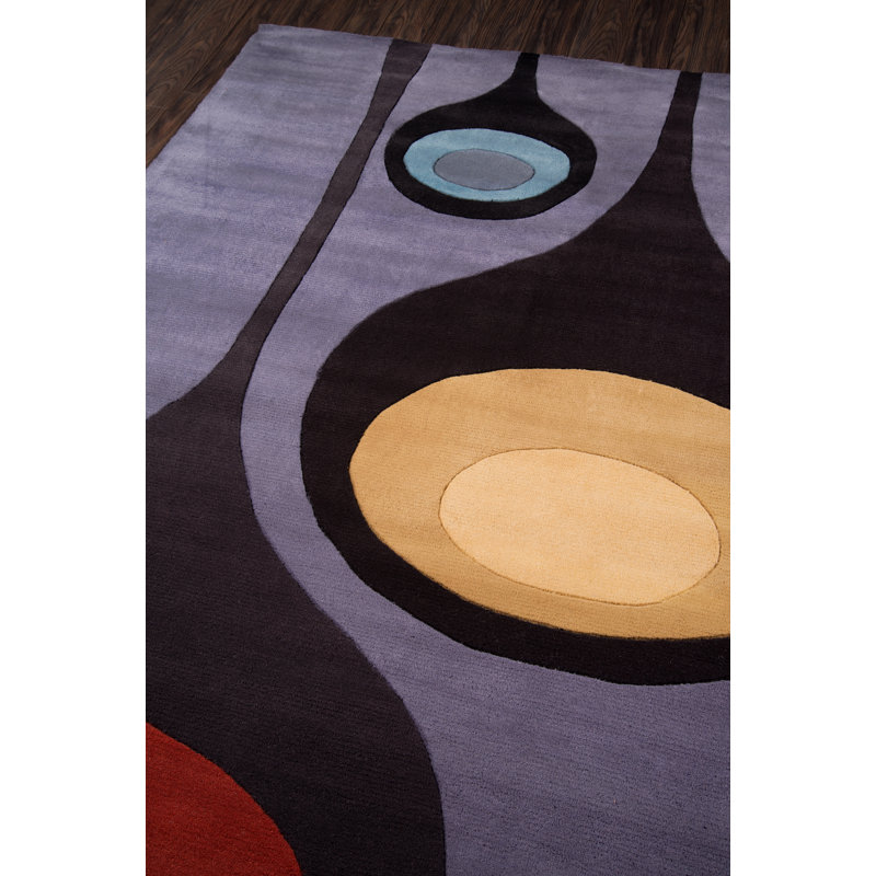 Wool Abstract Indoor Rug, Rectangle 9'6" x 13'6"