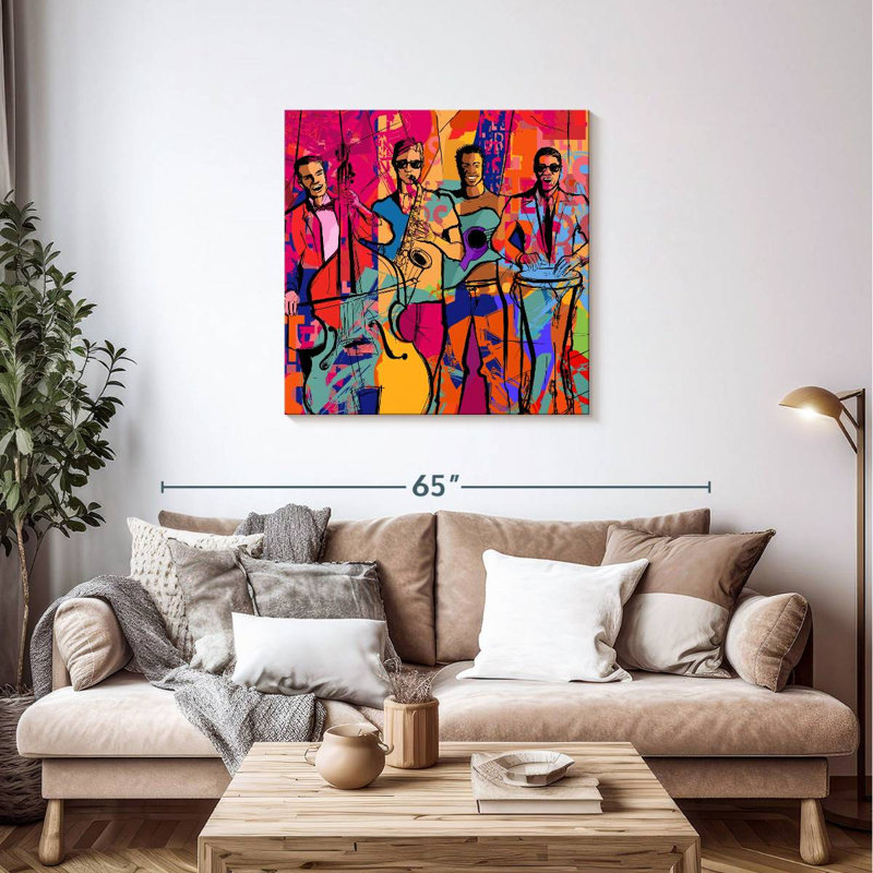 Abarca Jazz Quartet, 36" H x 36" W