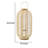 Rattan Bamboo Lantern with Glass Insert, Natural Beige Open Weave Frame