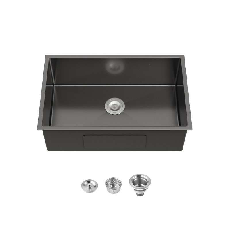 Stainless Steel Kitchen Sink, 18-Gauge