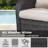 Outdoor Wicker Swivel Glider Chairs With 5" Cushions-257120386-257120391