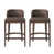 Taupe Seat/Walnut Frame
