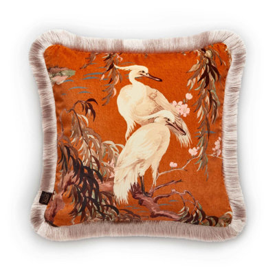 Zeus Velvet Throw Square Pillow Cover & Insert