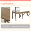 5Pc 70"W Rectangular Geometric Cross Base Dining Set,Sturdy Modern Design