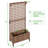 Handmade 72″ H × 35.5″ W Fir Wood Planter Box with Trellis and Wheels-1319895564