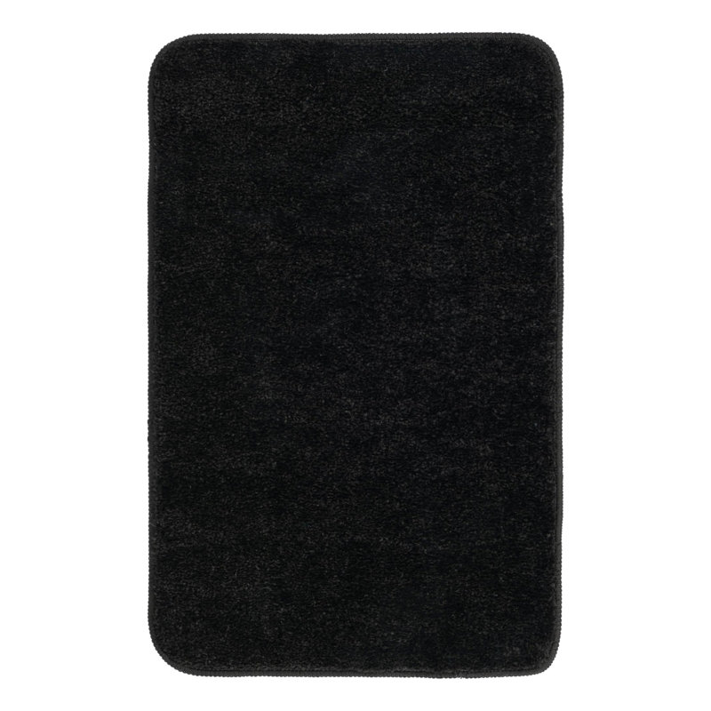 Carennac Non-Slip Bath Mat, Midnight Black