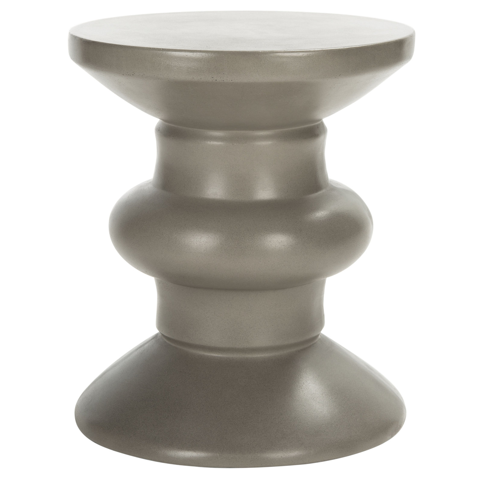 Dali 15.35'' Concrete Outdoor Side Table, Gray