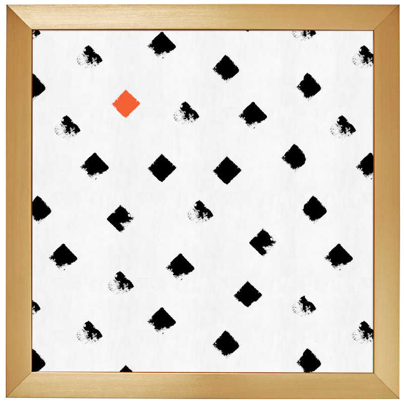 Cadre photo simple en plastique Liana, Or, 24 po x 24 po