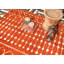 Tapis géométrique rouge-1291051183