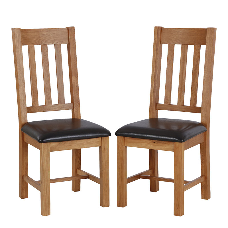 Side chair Set Nutmeg of Solid Wood