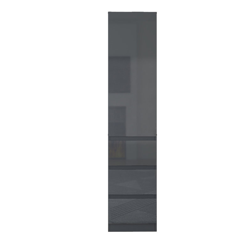 Armoire de cuisine étroite avec 3 tiroirs