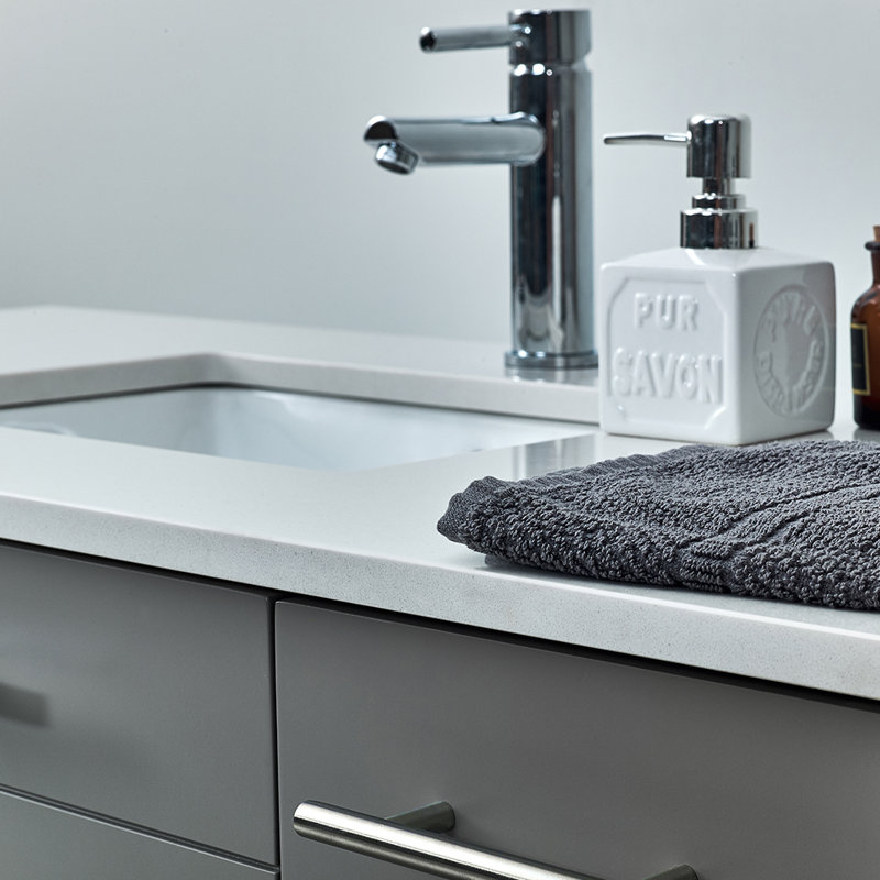 Robinet pour salle de bain à poignée simple, Chrome