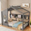 Lit sur pied avec tablettes de rangement-2121821492-2121821493