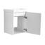 Petit ensemble de meuble-lavabo 18 po, meuble-lavabo mural simple avec comptoir de lavabo en céramique, meuble-lavabo flottant avec 1 porte-12640489