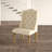 Kennell 19.75'' H Tufted Linen Upholstered Oak Side Chair