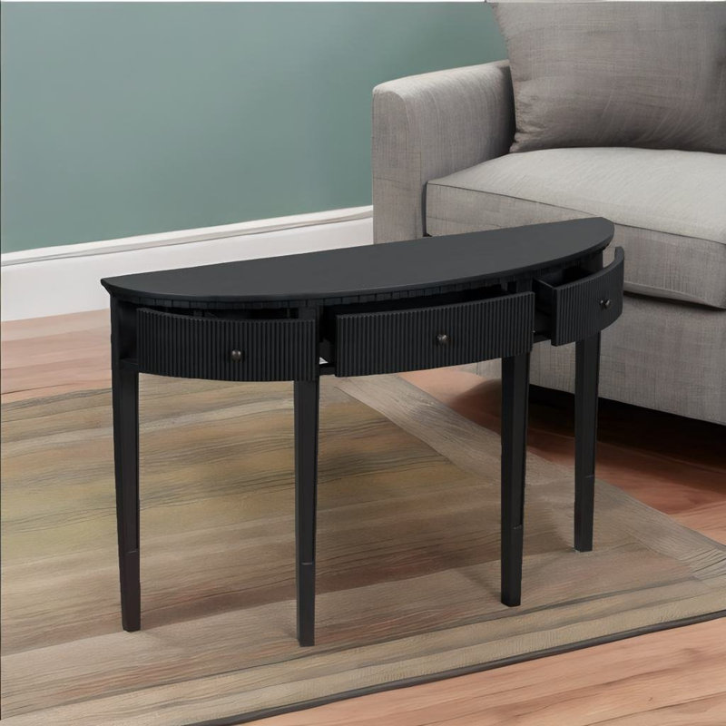 Console de 51,1 po Besart, Noir