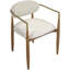 Chaise de salle à manger rembourrée en tissu Riccio Performance-790394330-790394331