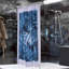 Rideau de douche en polyester avec crochets