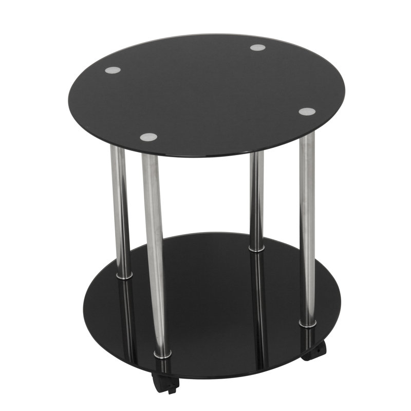 Glass Top End Table