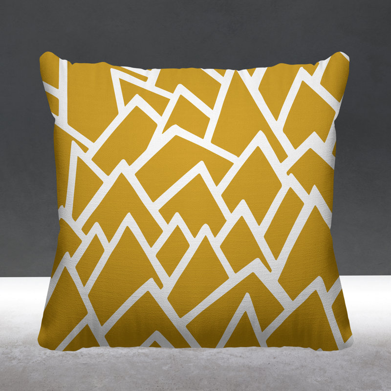 Coussin Speck, L 15 po x H 15 po, Jaune