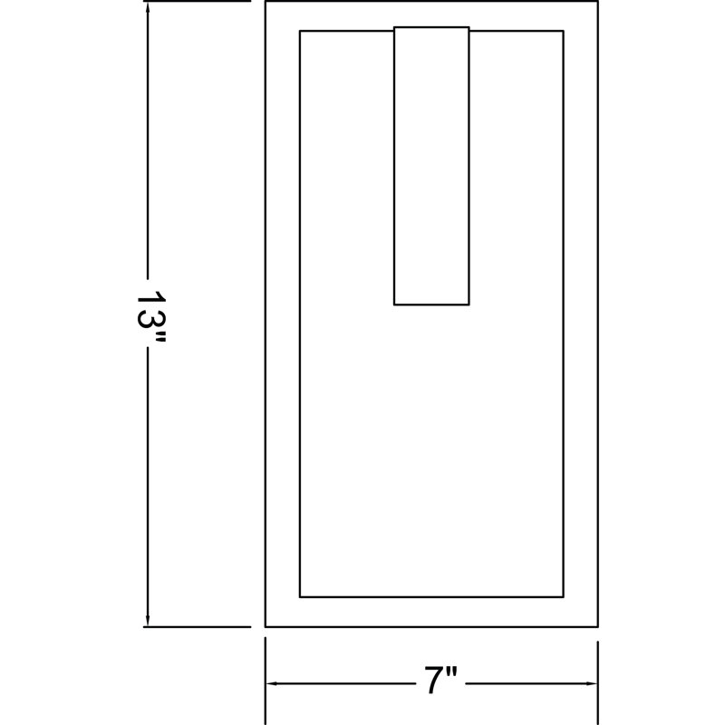 Tepper Wall Light, Bronze, LED
