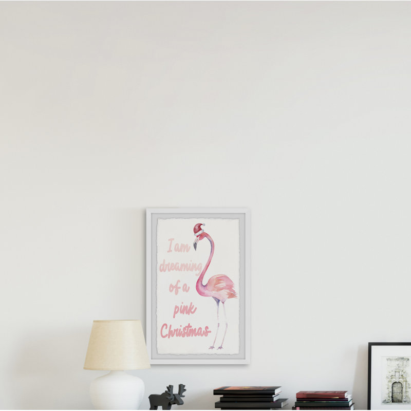 Dreaming Of A Pink Christmas - Single Picture Frame Print, 91cm H x 61cm W x 3.81cm D