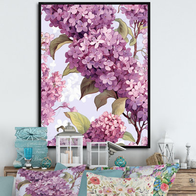 "Lilac mauve", impression sur toile encadrée