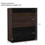 Rangement à chaussures extensible et rotatif avec 1 tiroir, armoire d'angle à 90 degrés pour l'espace de vie, couloir, entrée, pièce réglable en noyer noir de 32,5 po à 58,8 po, zone entrante, foncé
