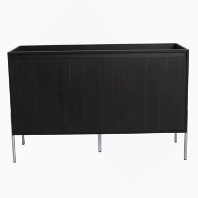 Meuble-lavabo de salle de bain autoportant avec portes à fermeture douce (ensemble KD) - sans le lavabo