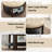 Farmhouse Upholstered Storage Tufted Ottoman with Free Tray-41044989