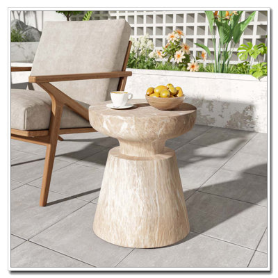 Outdoor Concrete Patio Side Tablbe