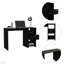 Bureau d'ordinateur, un tiroir, deux tablettes-955845624