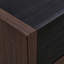 Armoire de rangement rotative à 90 degrés de 2 armoires de rangement multifonctionnelles de 32,5 po à 58,8 po de largeur, pour couloir, salon noir et noyer avec tiroir, buffet rotatif, bureau extensible, salle à manger
